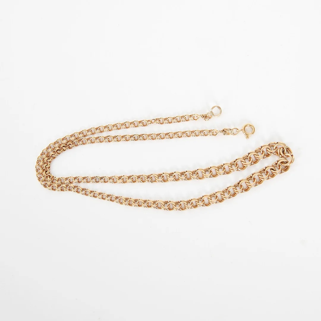 COLLIER, doserad Bismarcklänk, 18K guld, 1968. — Necklace — Auktionsverket Engelholm