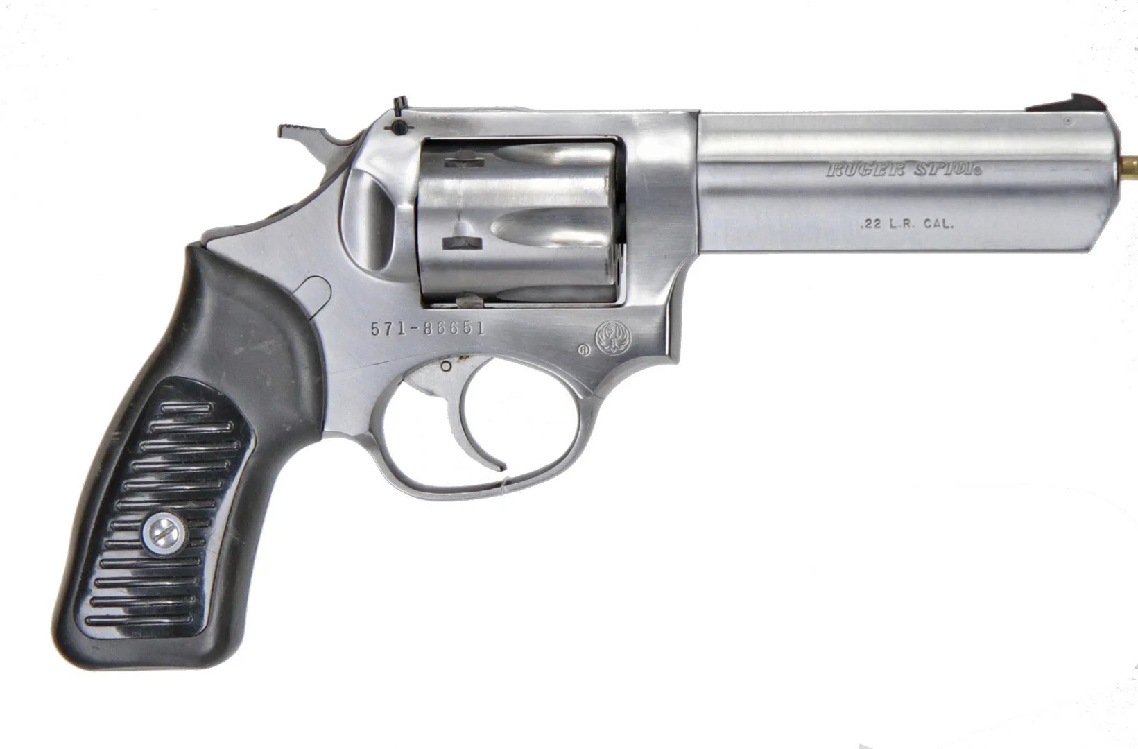 208. REVOLVER, amerikansk, Double Action, fabrikat Ruger, modell SP101, kaliber .22LR, tillv.nr 571-86651.SE1850532. — Revolvers — Walter Borg