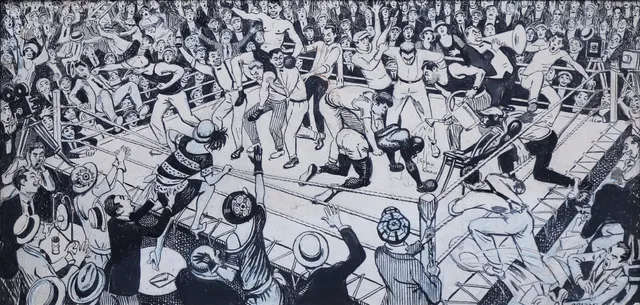 RICARD OPISSO. Boxing fight.