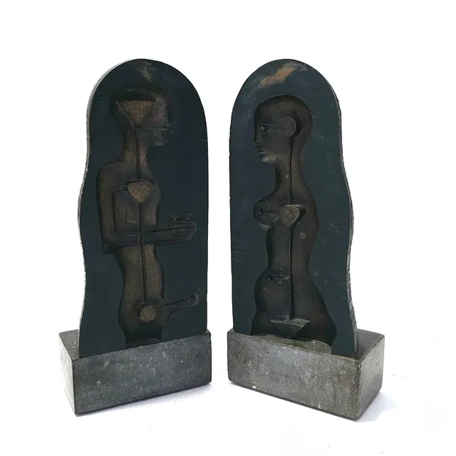 JOSEP MARIA SUBIRACHS. "LA PARELLA, 1972". ESCULTURA ÚNICA EN BRONCE.