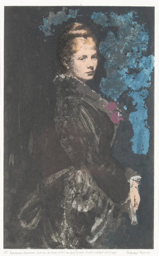 Finne, Ferdinand — "Barndommens Bestemamma. Fritt etter Chr. Krohgs portett av Lucy Egeberg" 1983