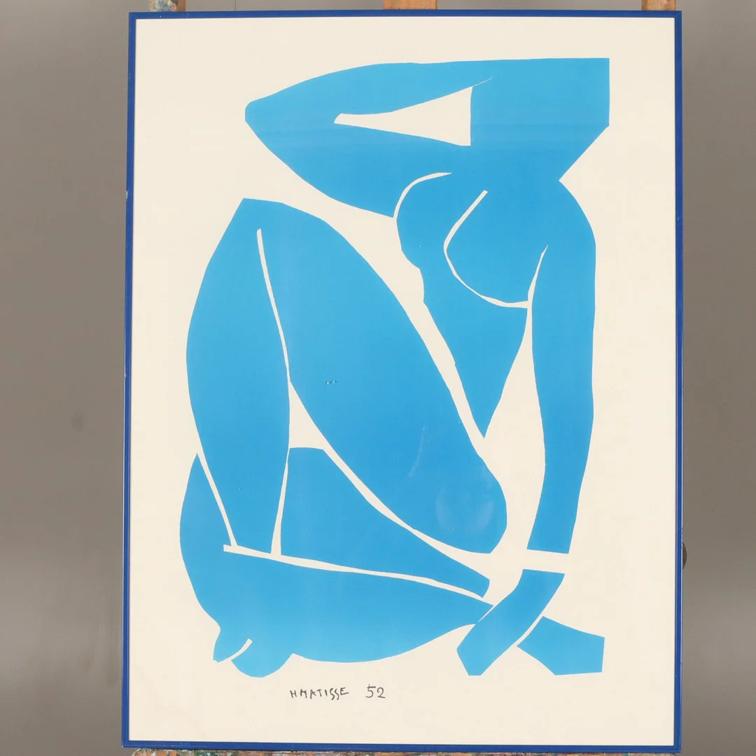 HENRI MATISSE. Efter. "Nu Bleu", signerad samt daterad i trycket Matisse 52. — Engravings & Prints — Höörs Auktionshall