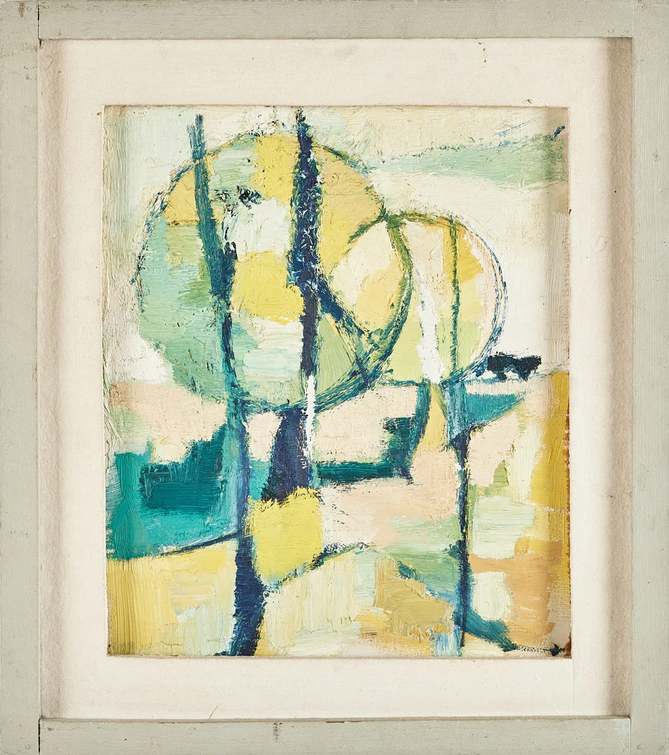 BENGT OLSON. Abstrakt komposition. — Paintings — Stockholms Auktionsverk Magasin 5