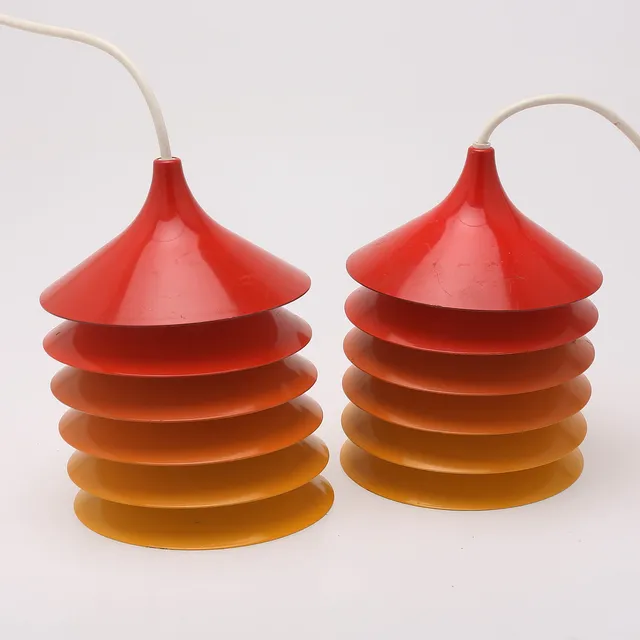 BENT BOYSEN. Taklampor, ett par, "Duett", IKEA, 1970-tal.