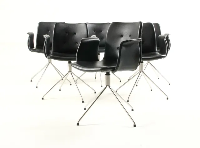 Bent Hansen. Six armchairs, model Primum, exhibition models (6)