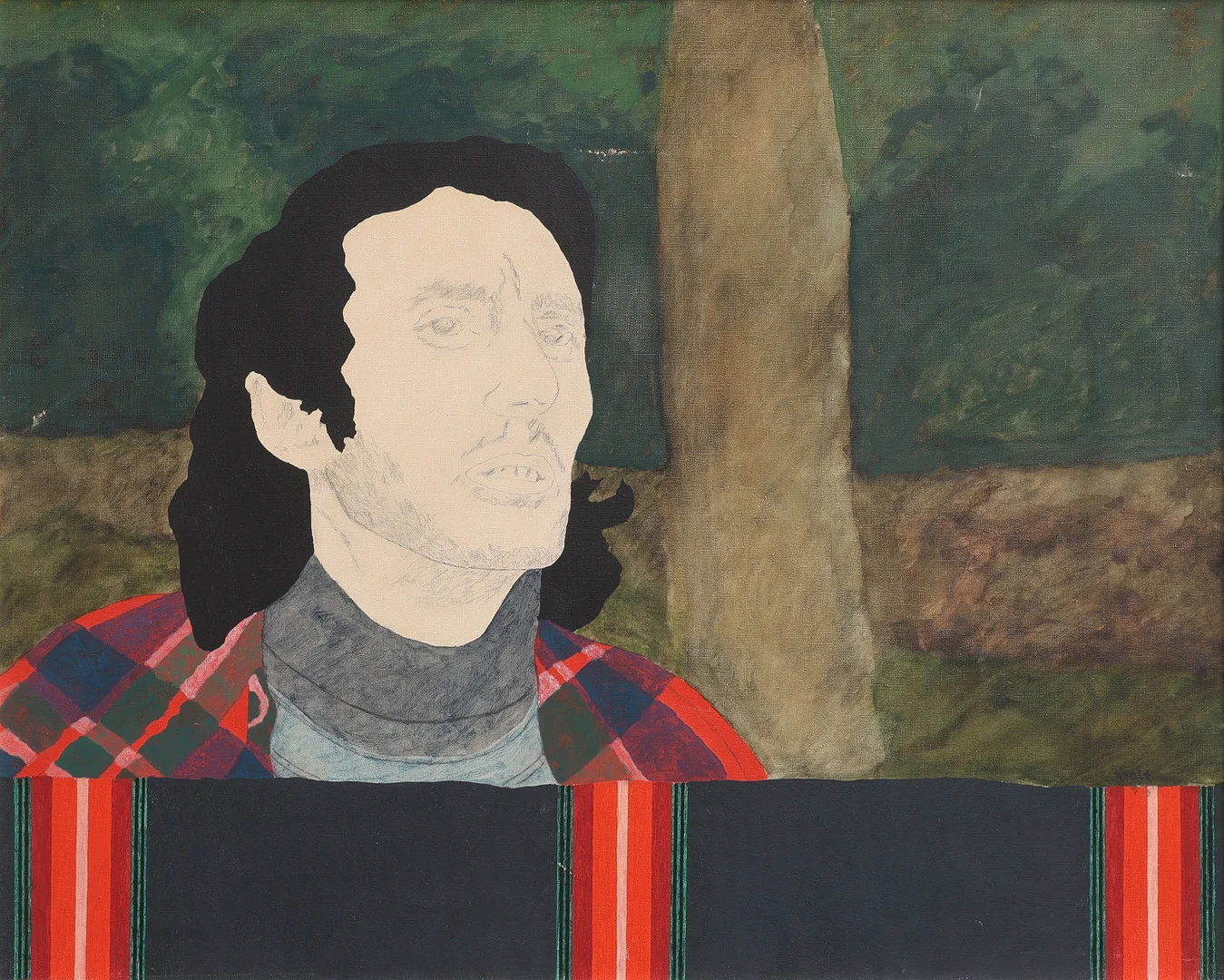 ROLF PETTERSSON 1940-. OLJA PÅ DUK, "I SKOGEN", SIGNERAD OCH DATERAD 1975. — Paintings — Crafoord Auktioner Lund