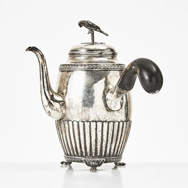 KAFFEKANNA, silver, Johan Petter Grönvall, empire, Stockholm 1826.