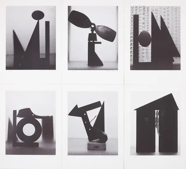 HANS GEDDA. "Polaroid Portfolio nr. 2", färgoffset, 6 st, signerade, numrerade 121/200, i pärm, utgivna av HLR&CO./BBDO Magna Repro och Brolins Färgoffset, 1990.