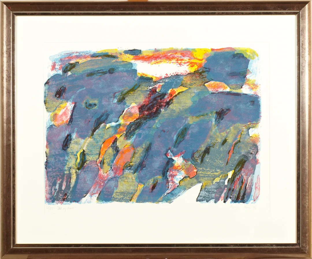 Nesjar, Carl — "Ild og hav" 1996 — Kunst/Grafikk — Blomqvist