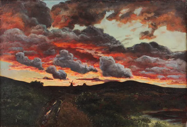 VIGGO C. PEDERSEN (Danmark, 1854-1926). olja på pannå, signerad och daterad 1899,.