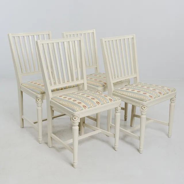 STOLAR, 4 st, gustaviansk stil, 1900-talets andra del.