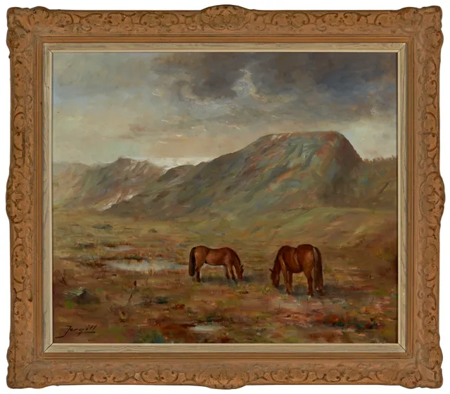 Jergill, Toralf — Hester på beite