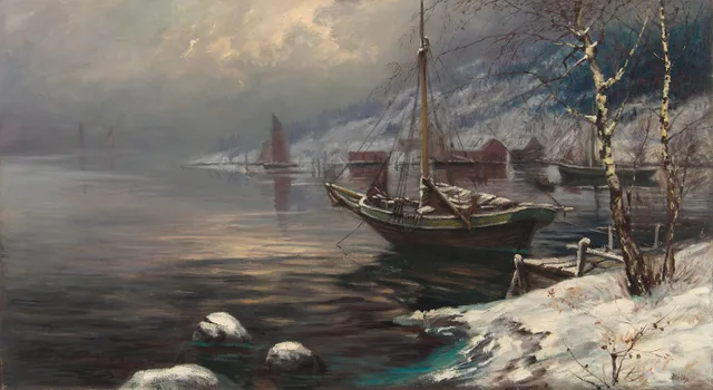 Diriks, Edvard — Vinter ved kysten