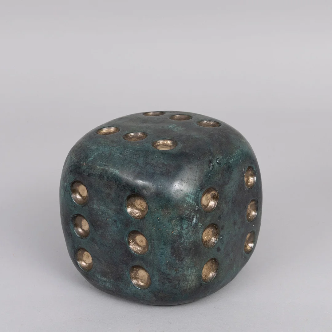 ANDREAS WARGENBRANT. "The winner takes it all", grönpatinerad brons, gjutarstämplad W, signerad. — Sculptures & Bronzes — Garpenhus Auktioner