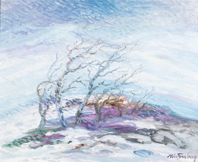 NILS FORSBERG 1921-1994. Olja på duk, signerad, 1900-tal.