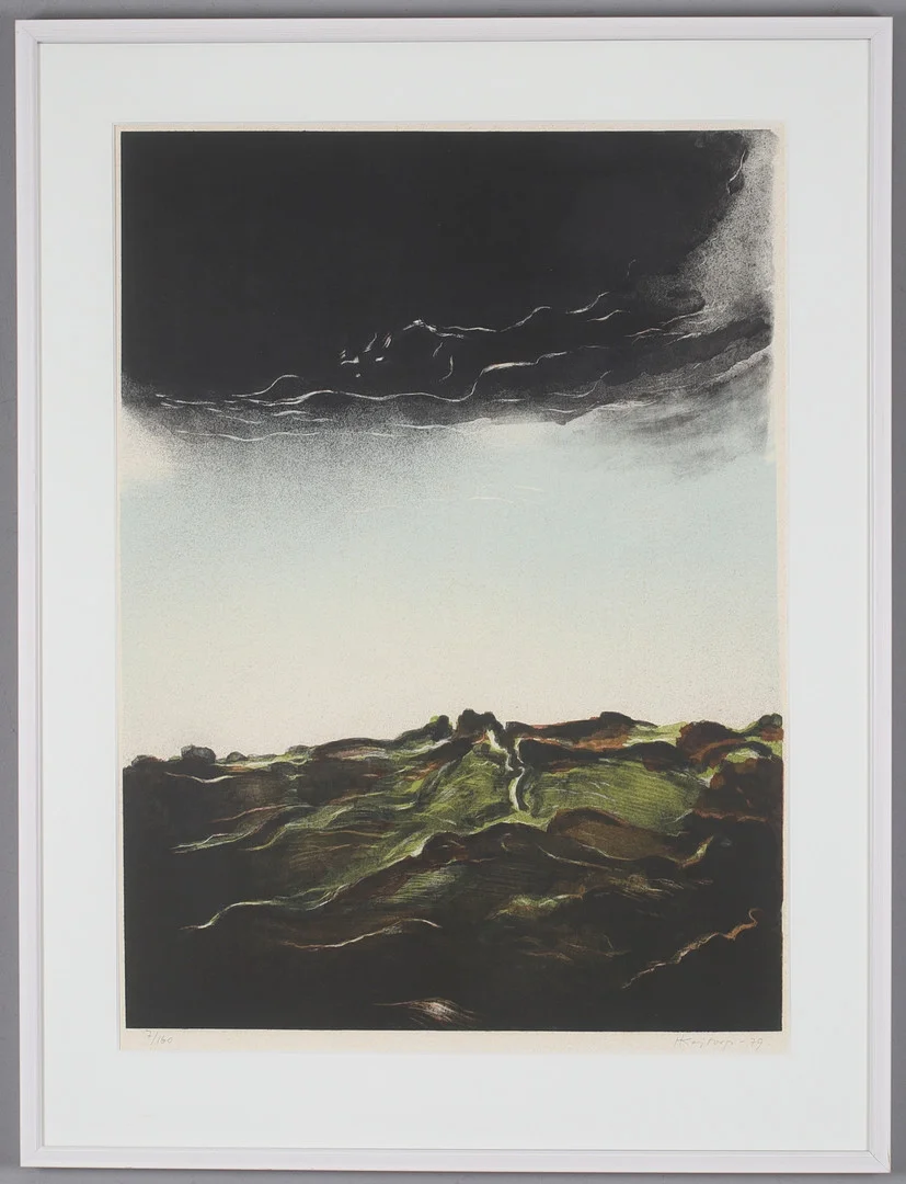 HANS KAJTORP. Landskap, litografi, signerad och numrerad 7/160. — Engravings & Prints — Stadsauktion Sundsvall
