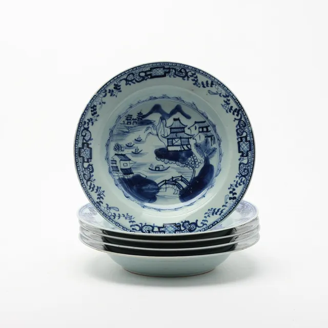SKÅLFAT, 5 stycken, porslin, Kina, Qianlong.