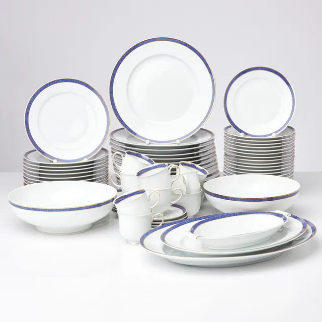ROSENTHAL, servis, ca 61 delar, "Aida Azur", porslin, Rosenthal Classic, Tyskland.