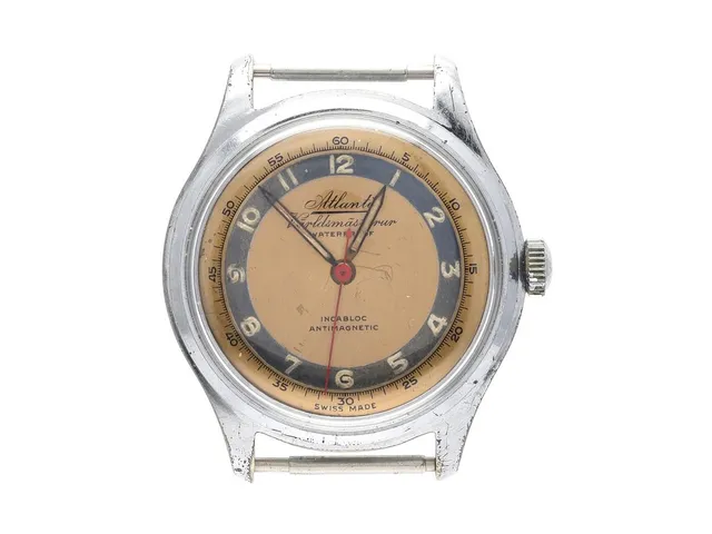 Atlantic Incabloc Antimagnetic Världsmästarur Ø36mm manuell plastglas, saknar länk