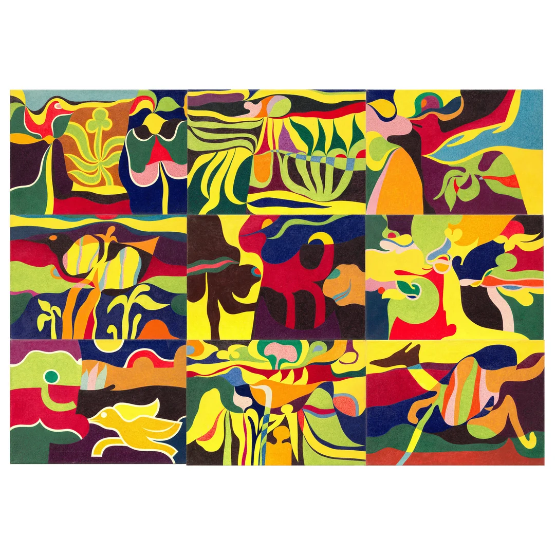 Ortvad, Erik — "Liv" 1974 — Kunst/Maleri — Blomqvist