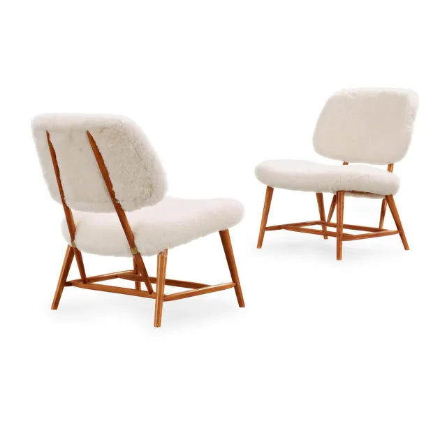 ALF SVENSSON, "TeVe", fåtöljer, ett par, Studio, Ljungs Industrier, 1950-tal.