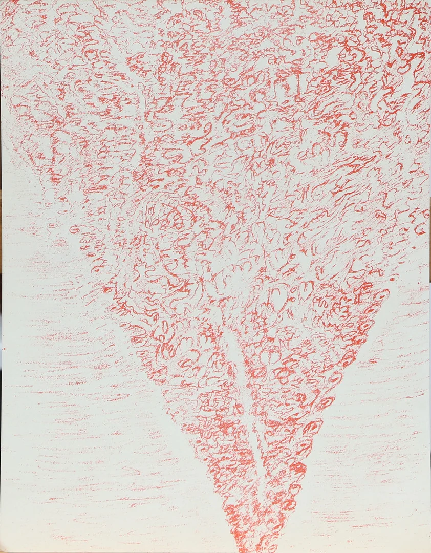 HENRI MICHAUX. GRAFISKT BLAD, ur xxe siecle 10, osignerat. — Engravings & Prints — Kalmar Auktionsverk