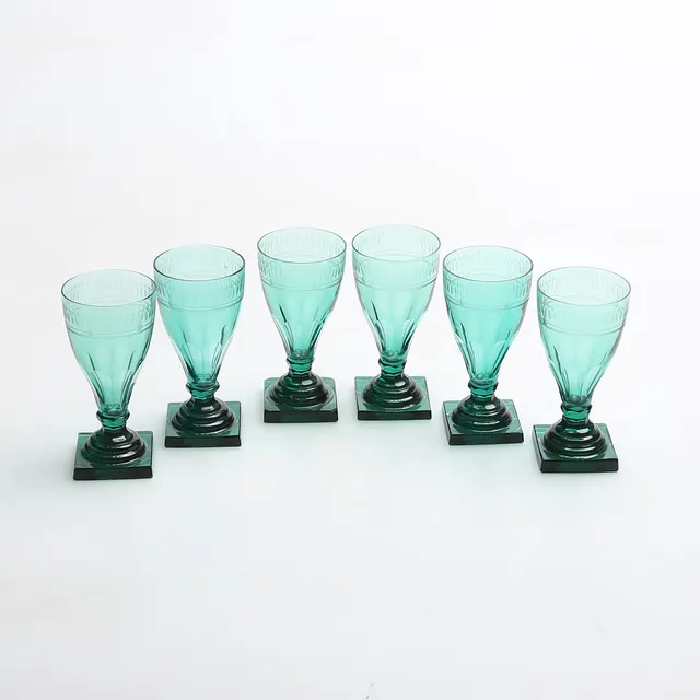 GERDA STRÖMBERG. VINGLAS, 6 st, Strömbergshyttan "Säby" 1930-tal.