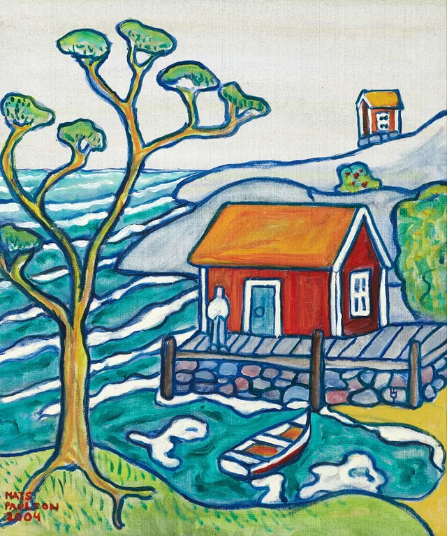 MATS PAULSON (1938-2021). "Koholmen", signerad och daterad Mats Paulson 2004, olja på duk.