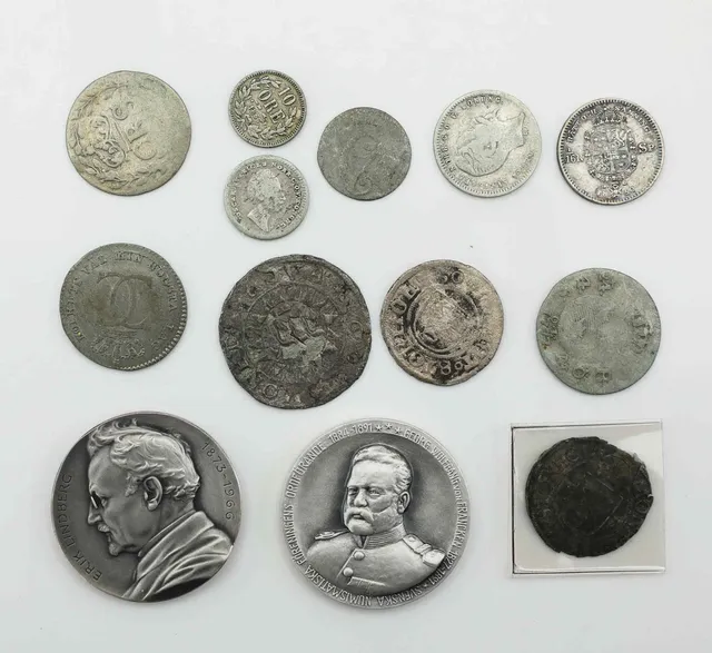MYNT/MEDALJER, Sverige, 1600-tal till 1900-tal.