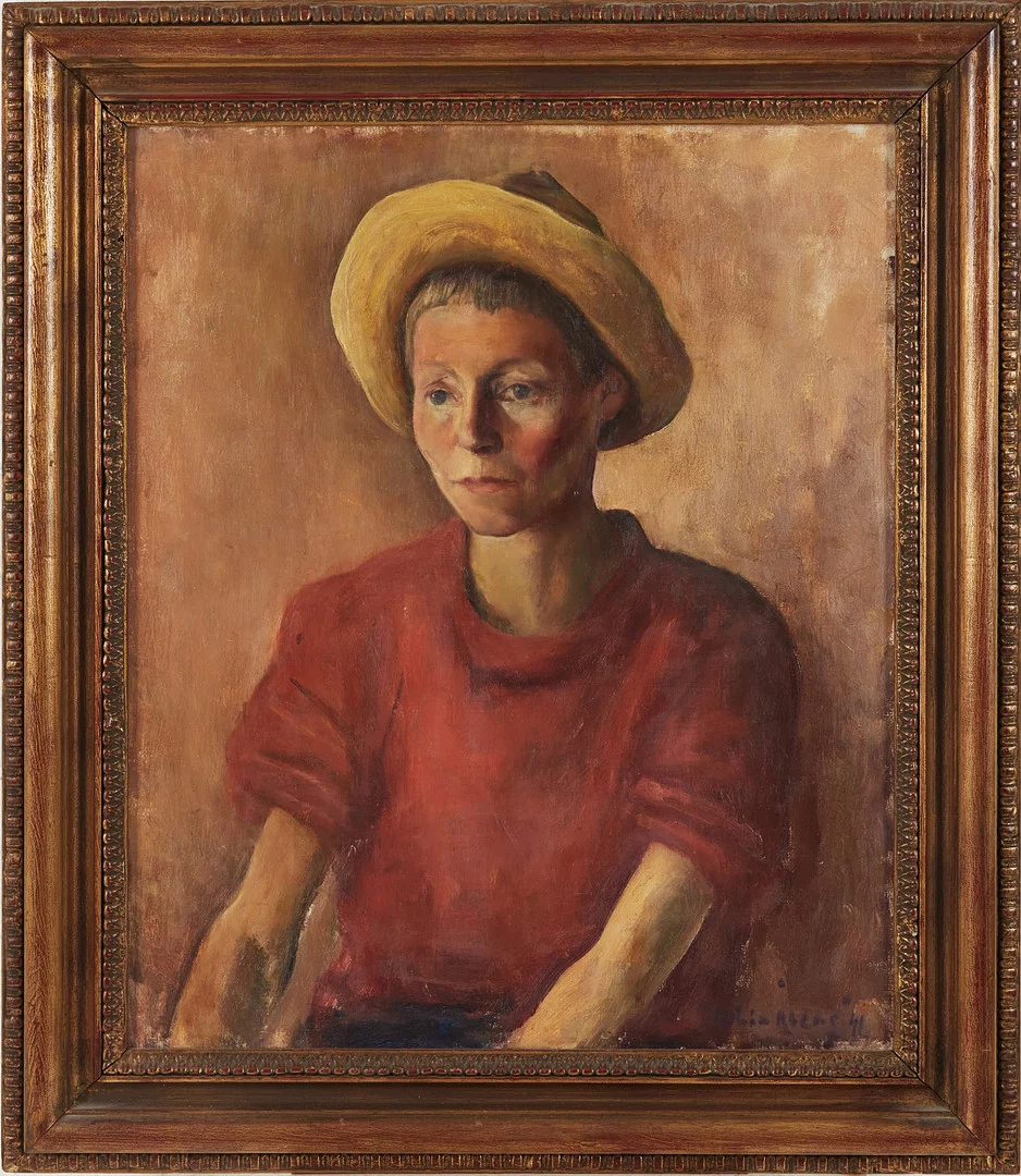 MARTIN ÅBERG (1888-1946):. ''Gigi'', olja på duk, signerad och daterad 41. — Paintings — Stockholms Auktionsverk Magasin 5