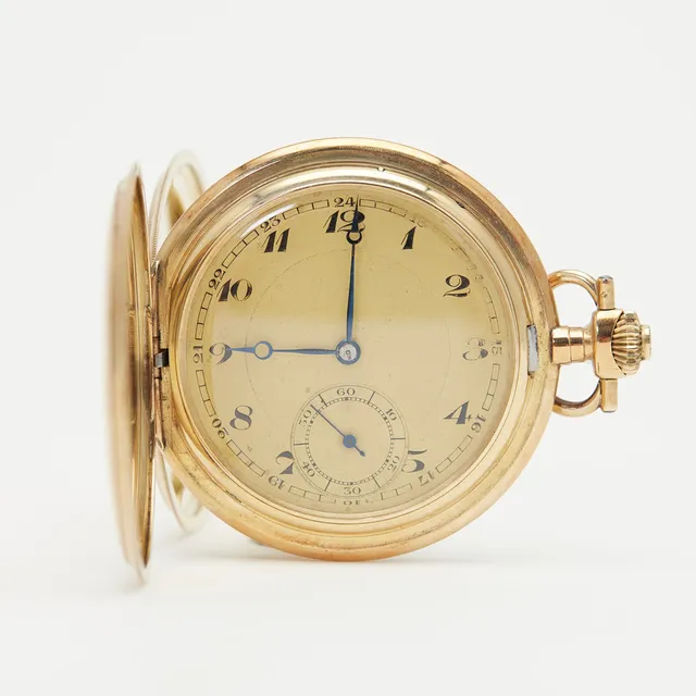 IWC SCHAFFHAUSEN. Monopol, Savonnette-Taschenuhr, 585er Gelbgold, um 1925, Schweiz.