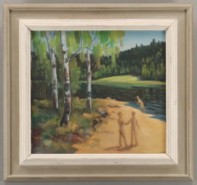 ARNE ERICSON. Vid badstranden.