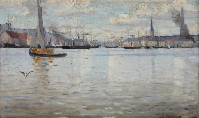 Axel Lindman, "Skeppsbron" (Stockholm).