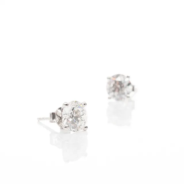 ÖRHÄNGEN, 14K vitguld, Briljanter 2,69 ct.
