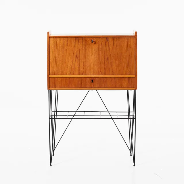 SKRIVSEKRETÄR, teak, IKEA, modell "Bang", 1950/60-talet.