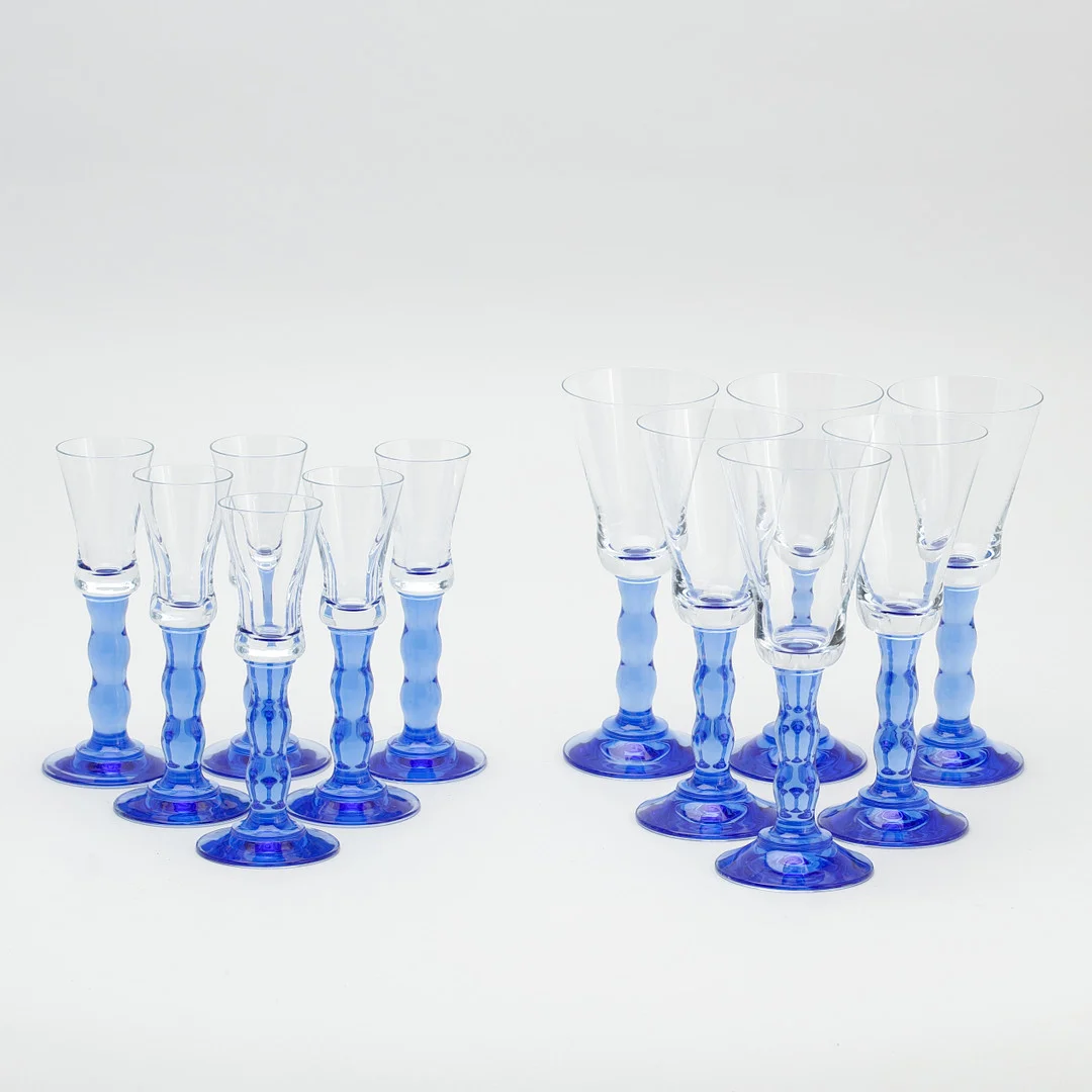 JACKIE LYND. Glasservisdelar, 12 stycken, "Jazz". — Tableware — Göteborgs Auktionsverk