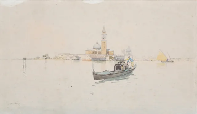 PROBABLY ITALIAN SCHOOL, CIRCA 1880. View of Venice.