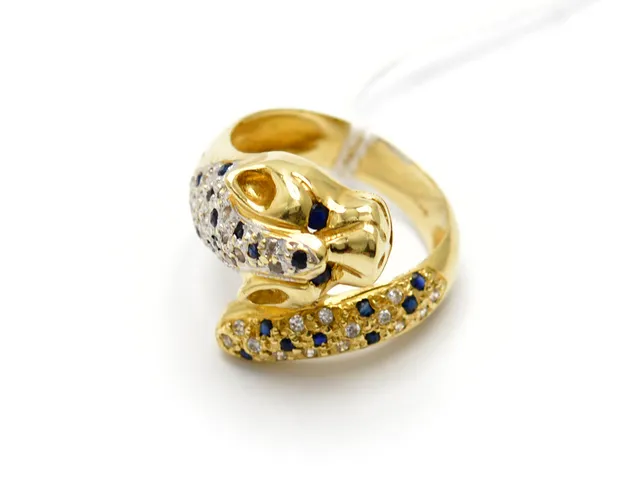 Ring 14K 5,6g med stenar Ø16 3/4skadad skena