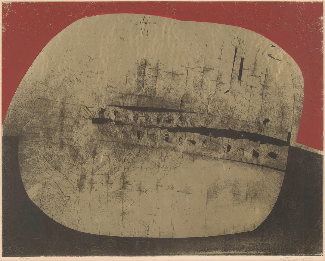 Tandberg, Odd — "Liggende skjold" 1979 — Kunst/Grafikk — Blomqvist