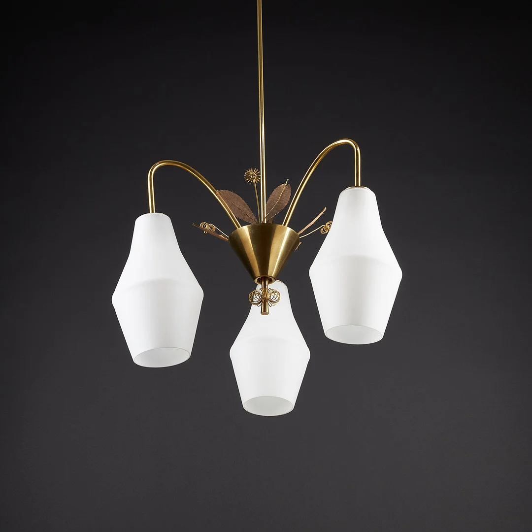 PAAVO TYNELL. TAKLAMPA, “K1-9/L” för Idman Oy, Finland, 1950-tal. — Ceiling lights — Stockholms Auktionsverk Helsinki