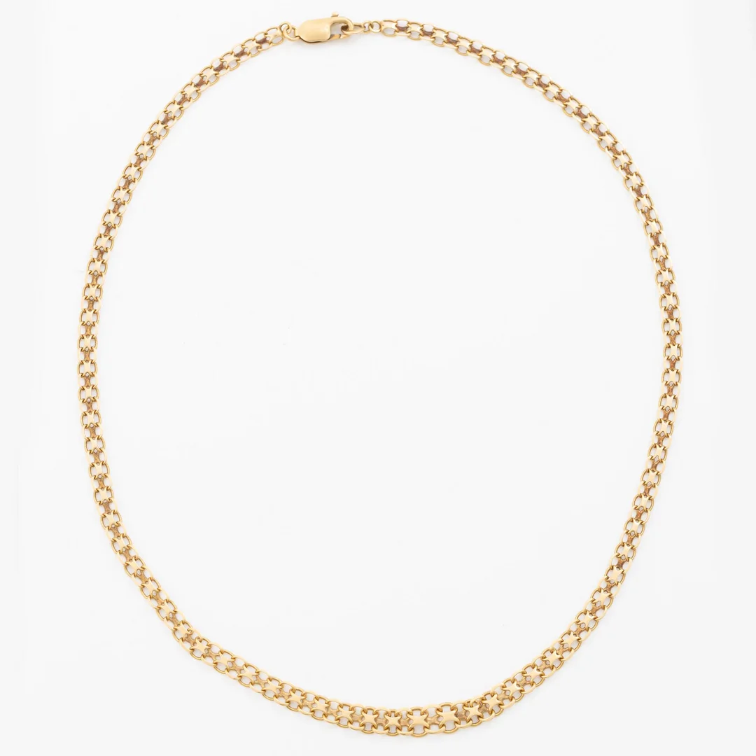 Collier 18K guld, doserad X-länk. — Smycken/Collier & Hängsmycken — Bukowskis