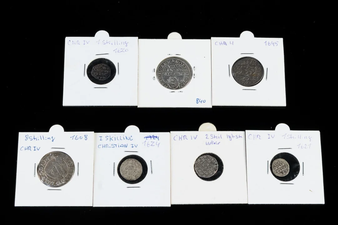 Danmark: Christian IV 1588-1648 - 7 mønter (7) — Hobby and collectibles/Coins, notes and bars — Lauritz