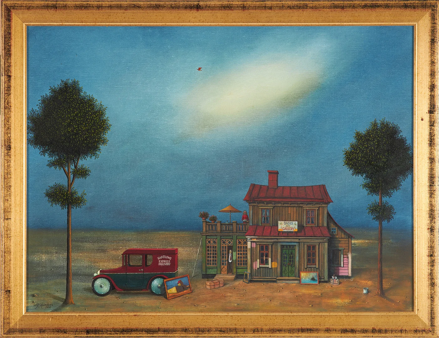 ULF HINDERS. "Lilla Tanto", olja på duk, signerad, daterad 1991. — Paintings — Stockholms Auktionsverk Sickla