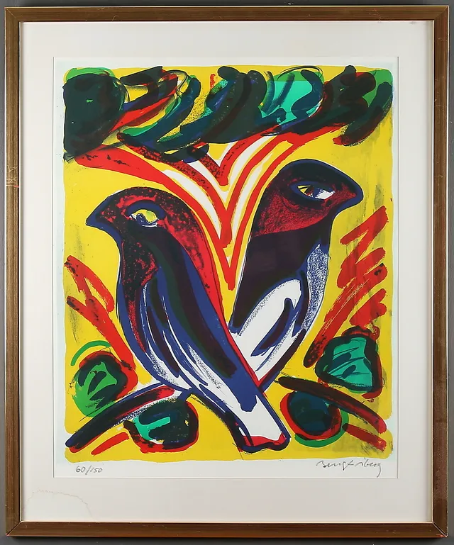 BENGT ÅBERG. Fåglar, färglitografi, signerad och numrerad 60/150.