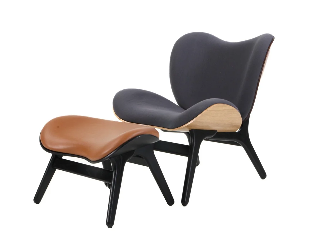 Anders Klem for Umage. Low armchair and stool model 'A Conversation Piece, Low' (2) — Furniture/Lounge chairs — Lauritz