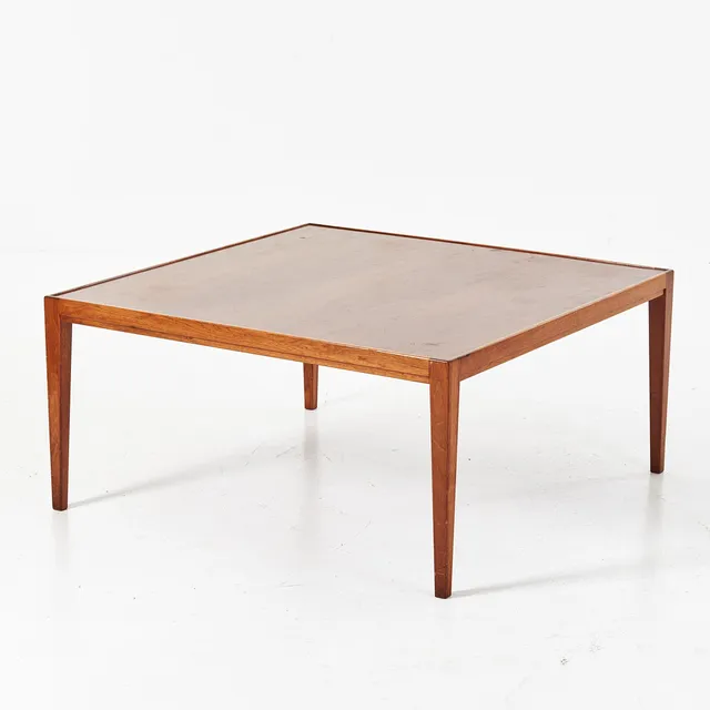 SOFFBORD, Nordiska Kompaniet, 1950-tal, mahogny och valnöt.