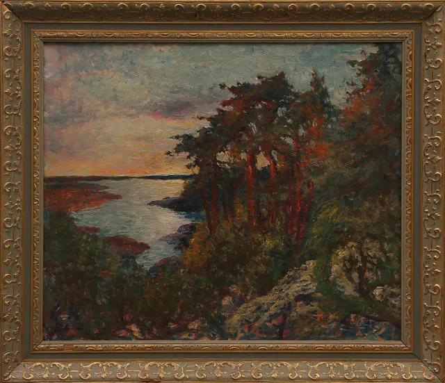 FRANS GARD. OLJA på duk, signerad, 1900-tal.