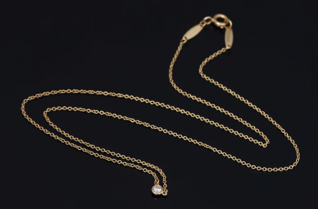 Tiffany & Co.: A 'Diamonds by the Yard' diamond necklace of 18k gold. — Jewellery/Necklaces, pendants — Lauritz