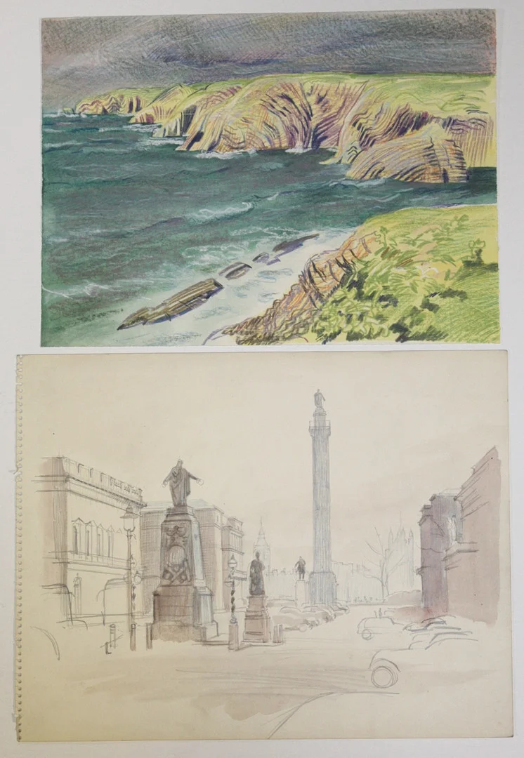 STEPHEN BONE (1904-1958). A FOLIO OF ASSORTED WORKS ON PAPER. — Drawings — Lawrences Auctioneers