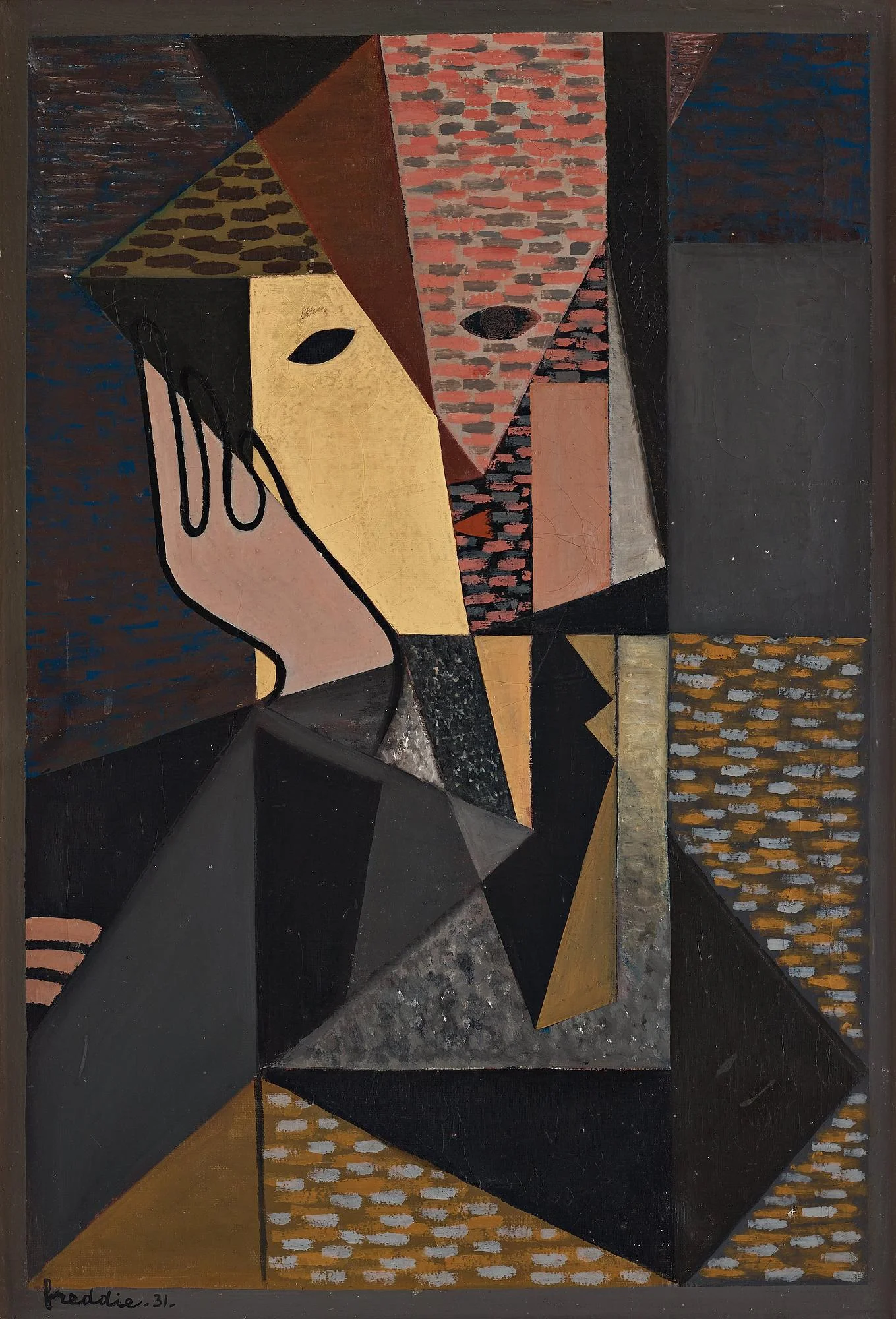 Wilhelm Freddie, "Mansportræt". — Bukowskis